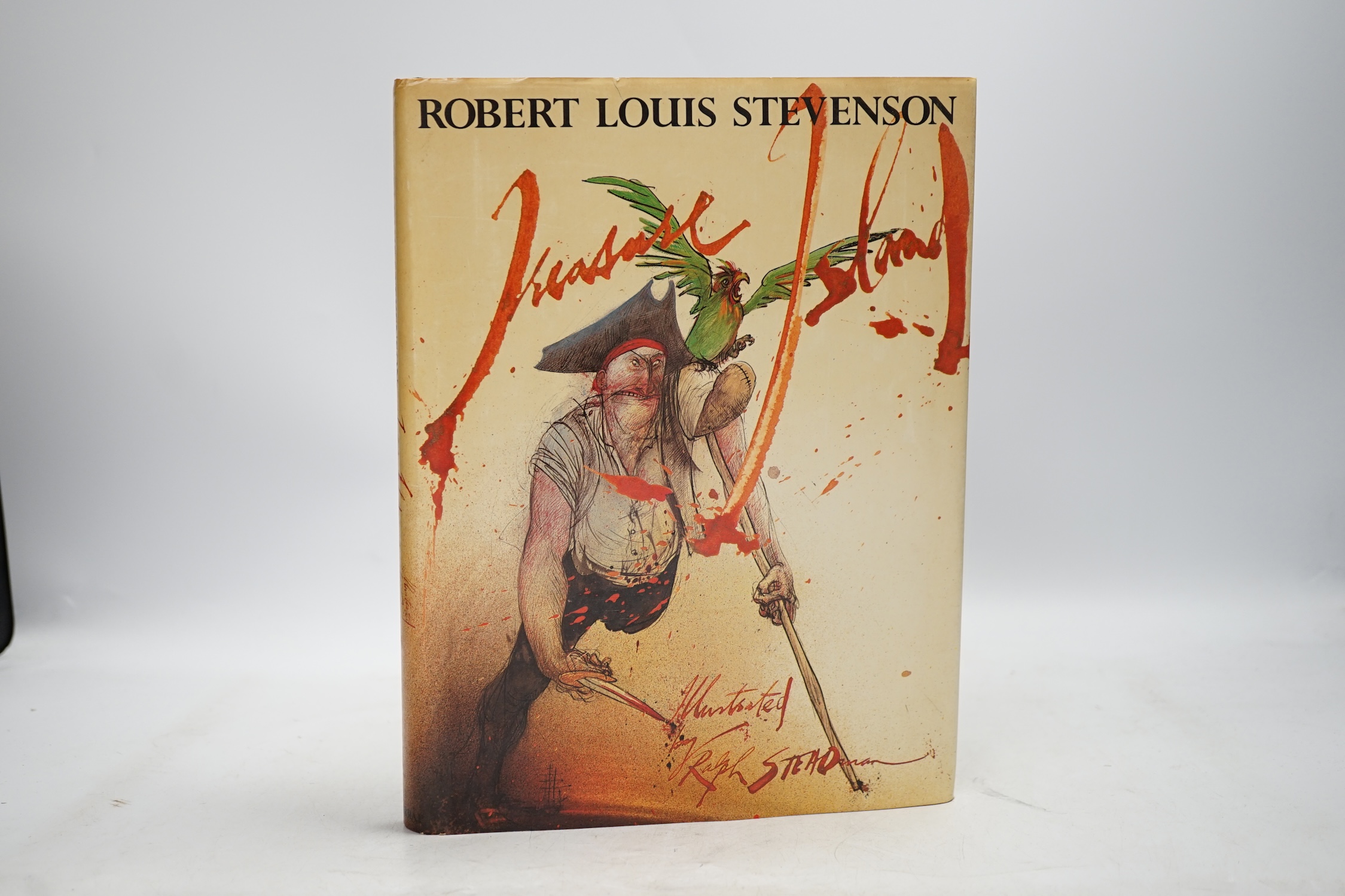 Robert Louis Stevenson, Treasure Island, volume illustrated and signed by Ralph Steadman. Condition - good
